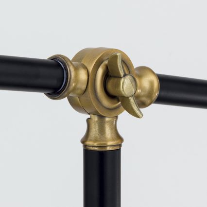 Lampadar SCHILLER 1xE27/40W/230V negru/bronz