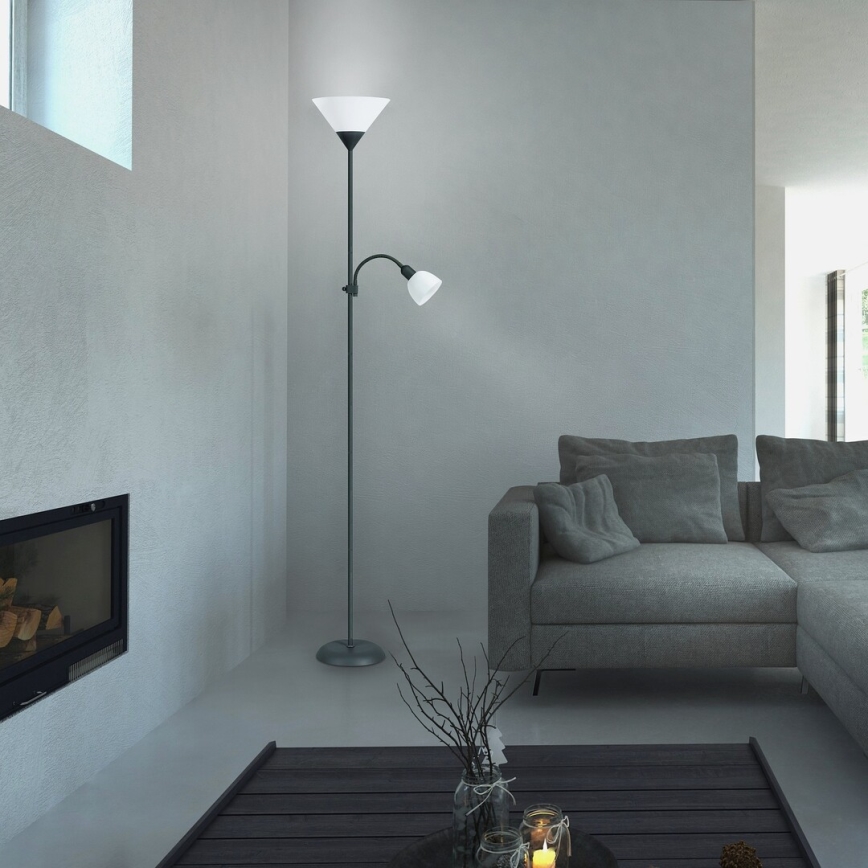Lampadar Rabalux 1xE27/100W + E14/25W