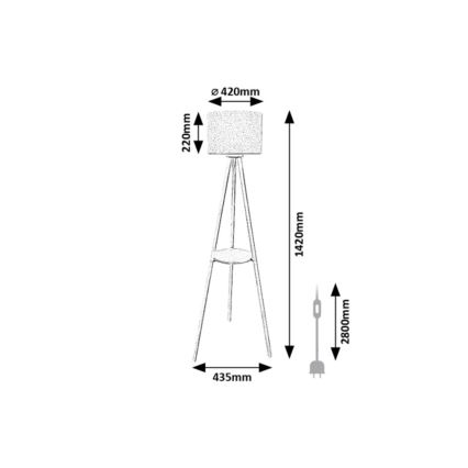 Rabalux - Lampadar 1xE27/40W/230V