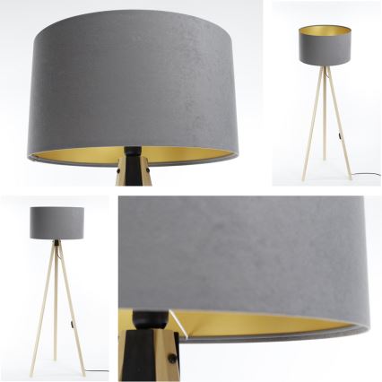 Lampadar STANDART 1xE27/60W/230V gri/bej