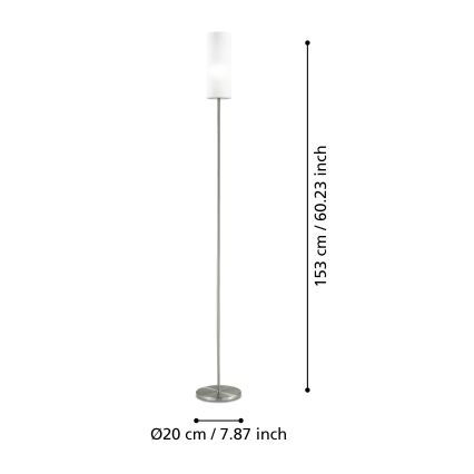 Lampadar 1xE27/40W alb Eglo