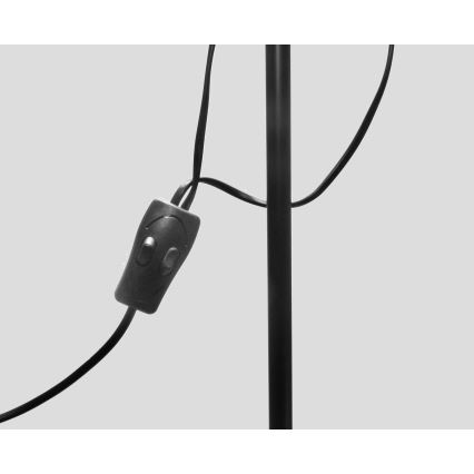 Lampadar WENDY 1xE27/100W/230V + 1xE14/40W negru