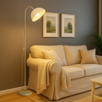 Lampadar ZACK, 1x E27, 15 W, 230 V, bej