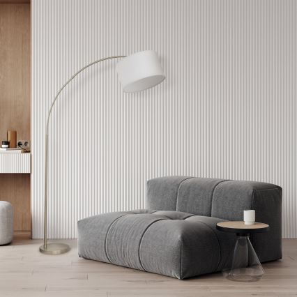 Lampadar ZENITH 1xE27/15W/230V crom mat/alb