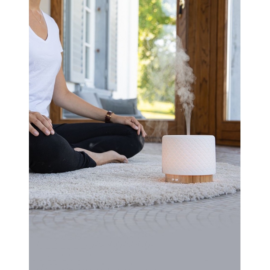 Lanaform - Difuzor de aromaterapie cu ultrasunete LED, 280 ml, USB 5V