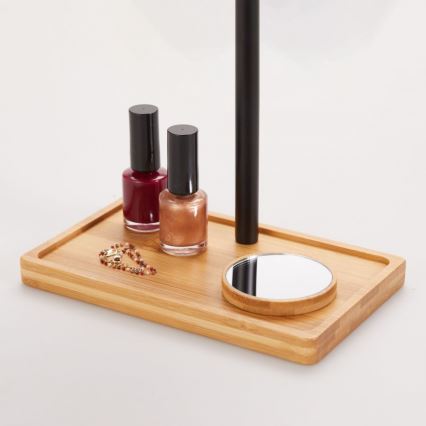 Lanaform - Oglindă cosmetică cu iluminare LED reglabilă, 5V USB, cadru din bambus