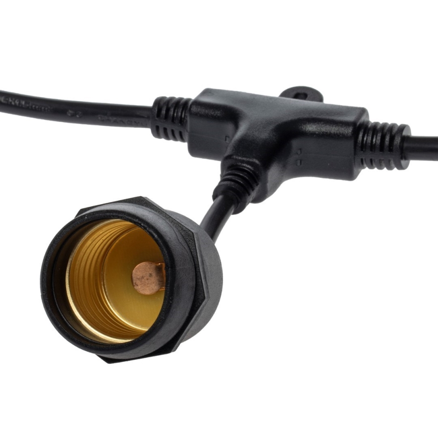 Lanț decorativ de exterior GARLAND 10xE27/15W/230V 10m IP44