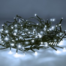 Lanț LED de Crăciun de exterior 100xLED/8 funcții 13 m IP44 alb rece Brilagi