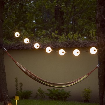 Lanț LED decorativ de exterior GARLAND STONO 10xLED/10W/230V 6m IP67