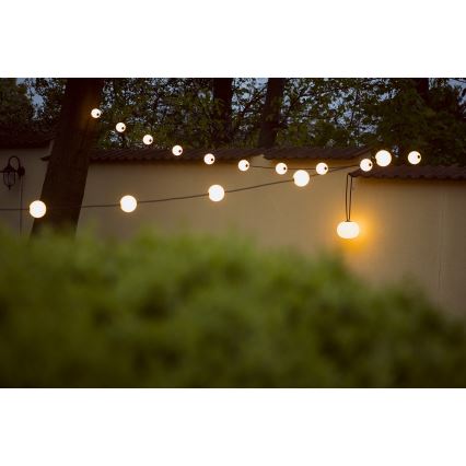 Lanț LED decorativ de exterior GARLAND STONO 10xLED/10W/230V 6m IP67