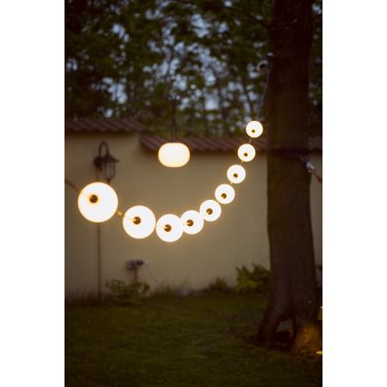 Lanț LED decorativ de exterior GARLAND STONO 10xLED/10W/230V 6m IP67