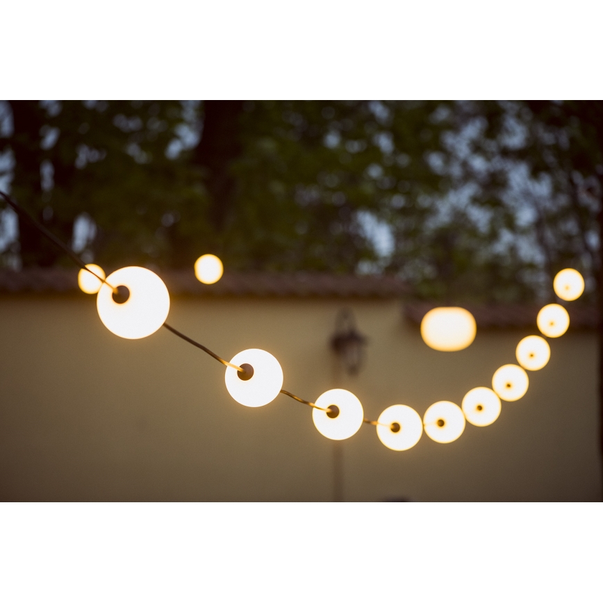 Lanț LED decorativ de exterior GARLAND STONO 10xLED/10W/230V 6m IP67