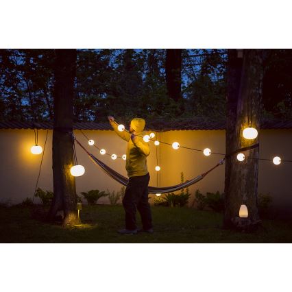 Lanț LED decorativ de exterior GARLAND STONO 10xLED/10W/230V 6m IP67