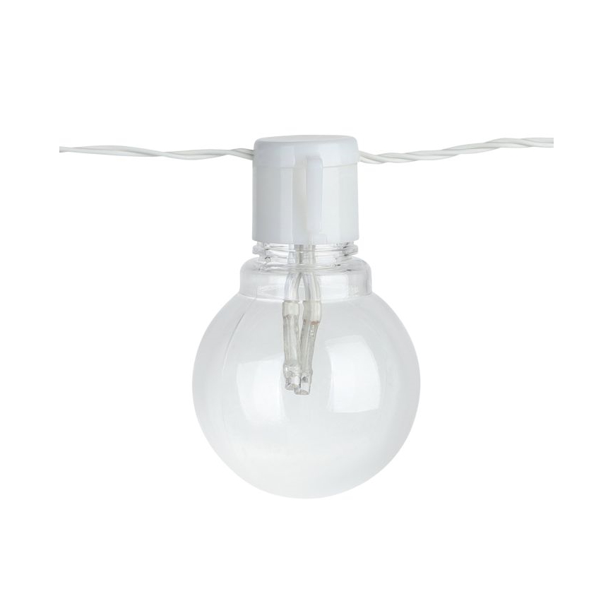 Lanț LED decorativ de exterior 16xLED/0,064W/24V IP44 alb Eglo