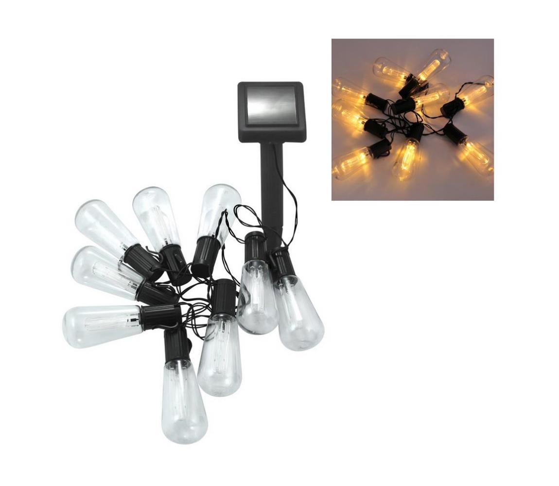 Lanț solar LED EDISON 10xLED/12V IP44