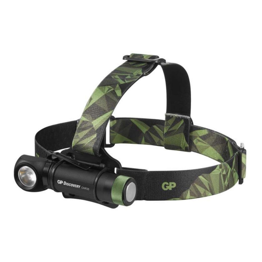 Lanternă frontală LED GP DISCOVERY CHR35 LED/3,7V/2600mAh