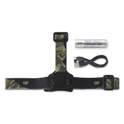 Lanternă frontală LED GP DISCOVERY CHR35 LED/3,7V/2600mAh