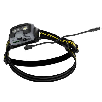 Ledlenser HF6R Work - Lampă frontală reîncărcabilă cu LED, reglare a intensității, acumulator 2000 mAh, IP68, 800 lm, autonomie 60 h, negru