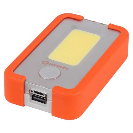 Lanternă frontală LED reîncărcabilă cu acumulator extern FLASHLIGHT LED/4W/5V 3000mAh IPX2