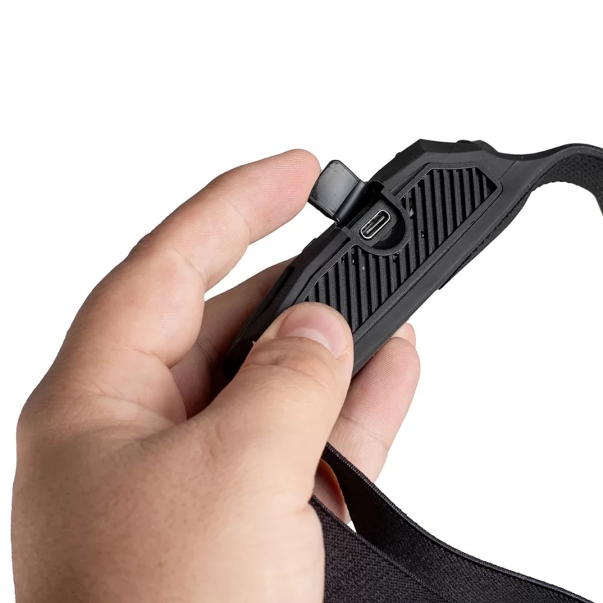 Lanternă frontală LED reîncărcabilă dimabilă cu senzor 3xLED/5V IP44 300 lm 6 h 1200 mAh