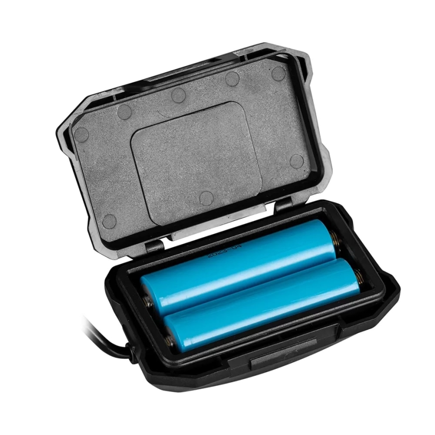 Lanternă frontală LED reîncărcabilă dimabilă cu senzor și funcție de acumulator extern și lumină roșie LED/10W/5V IP44 1200 lm 4000 mAh