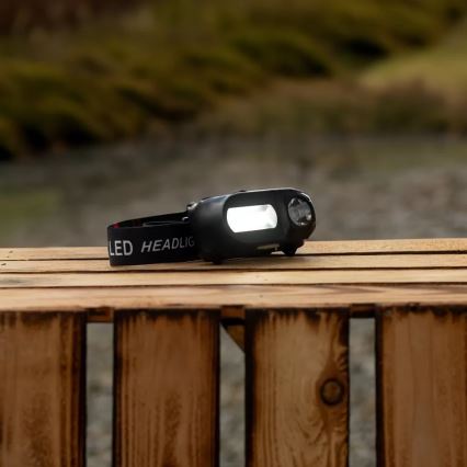 Lanternă frontală LED reîncărcabilă dimabilă 2xLED/5V IP44 210 lm 2000 mAh