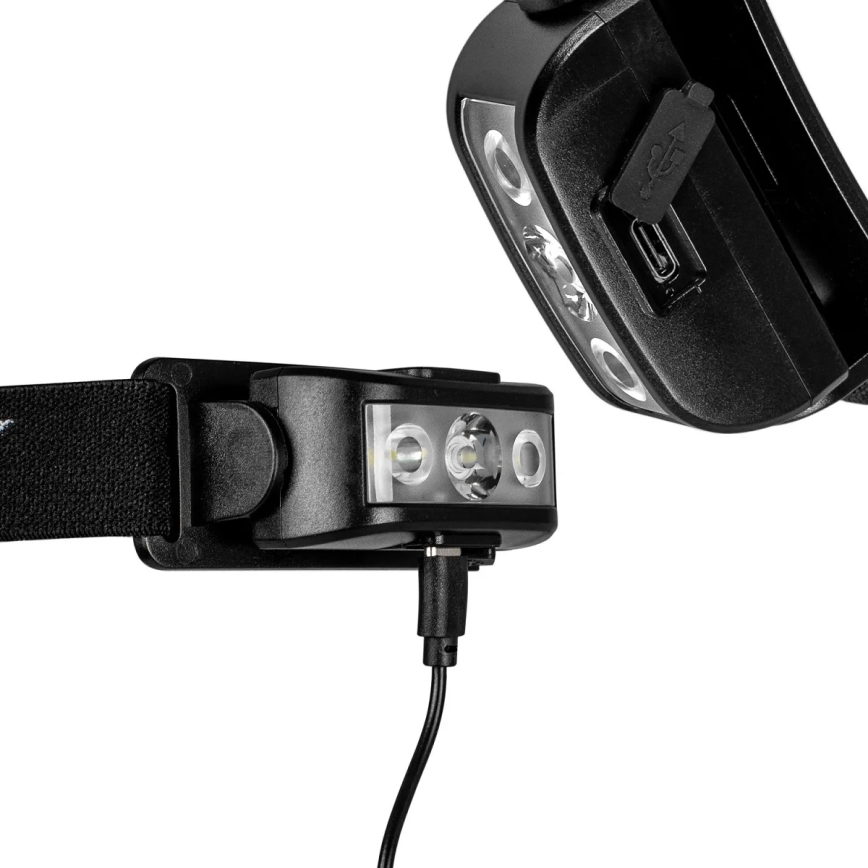 Lanternă frontală LED reîncărcabilă dimabilă 3xLED/5V IPX4 100 lm 1200 mAh