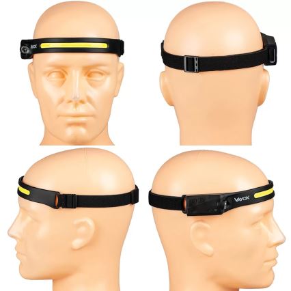 Lanternă frontală LED reîncărcabilă dimabilă cu senzor 2xLED/5V IP44 350 lm 1200 mAh