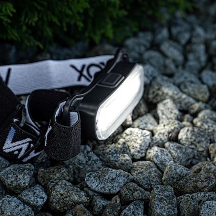 Lanternă frontală LED reîncărcabilă dimabilă LED/5V IPX4 300 lm 1200 mAh