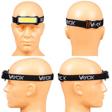 Lanternă frontală LED reîncărcabilă dimabilă LED/5V IPX4 300 lm 1200 mAh