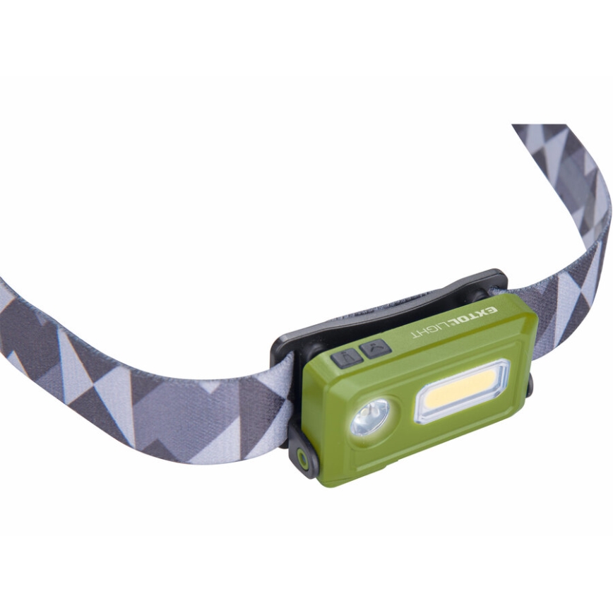 Lanternă frontală LED reîncărcabilă Extol LED/500 mAh/3,7V IPX4