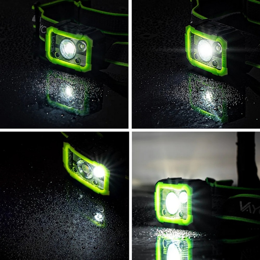 Lanternă frontală LED reîncărcabilă, reglabilă, cu senzor LED/10W/5V IP66 750 lm 1500 mAh