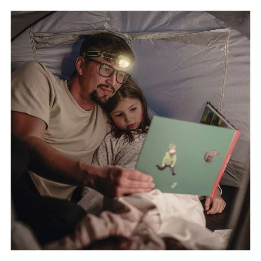 Lanternă frontală LED reîncărcabilă, USB, IP43, 800 mAh