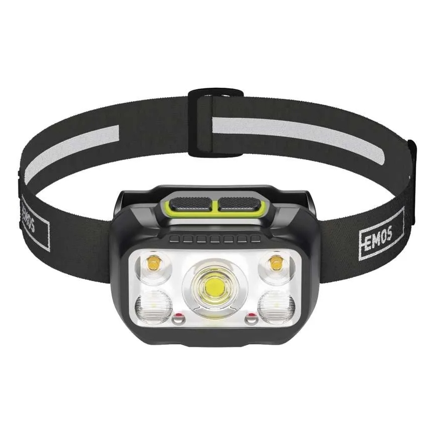 Lanternă frontală reîncărcabilă cu LED și intensitate reglabilă / 3xAAA / 1000 mAh 3,7V