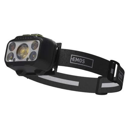 Lanternă frontală reîncărcabilă cu LED și intensitate reglabilă / 3xAAA / 1000 mAh 3,7V