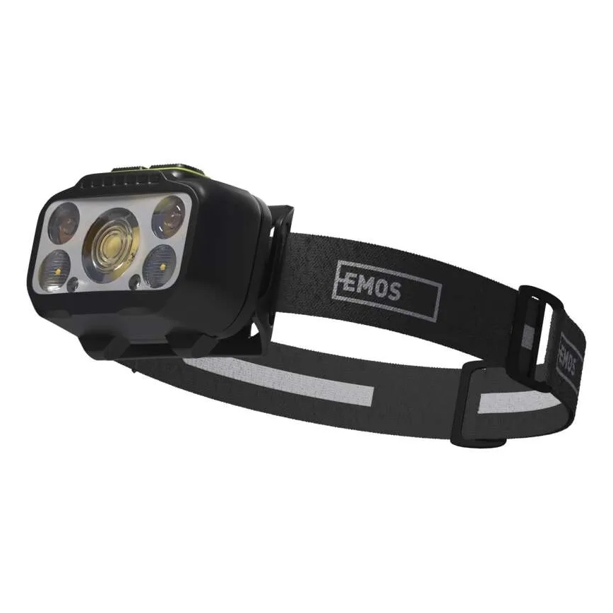 Lanternă frontală reîncărcabilă cu LED și intensitate reglabilă / 3xAAA / 1000 mAh 3,7V