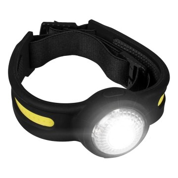 Lanternă frontală reîncărcabilă cu LED și reglare a intensității, lumină roșie, LED/5V, IPX4, 550 lm, 600 mAh