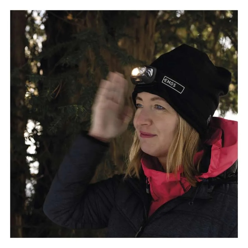 Lanternă frontală reîncărcabilă LED/USB 1200 mAh