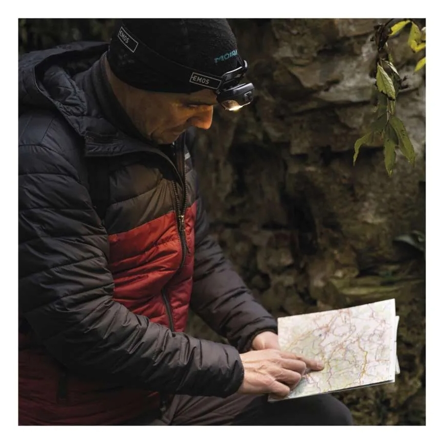 Lanternă frontală reîncărcabilă LED/USB 1200 mAh