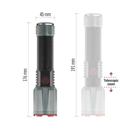 Lanternă LED metalică reîncărcabilă LED/5V 3000 lm 5000 mAh IP43