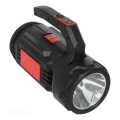 Lanternă LED reîncărcabilă, 5 V, 500 lm, 1200 mAh, neagră
