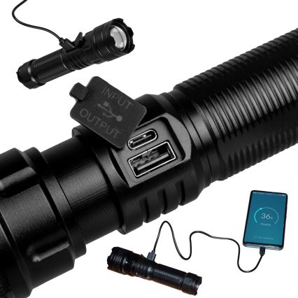 Lanternă LED reîncărcabilă dimabilă cu funcție de acumulator extern LED/10W/5V IPX4 600 lm 4 h 2000 mAh