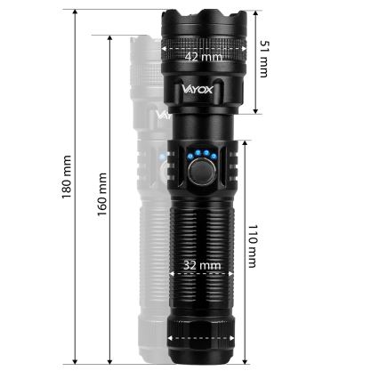 Lanternă LED reîncărcabilă dimabilă cu funcție de acumulator extern LED/10W/5V IPX4 600 lm 4 h 2000 mAh