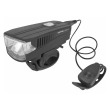 Lanternă LED reîncărcabilă cu sonerie pentru bicicletă LED/5W/1200mAh/3,7V IPX4 Extol