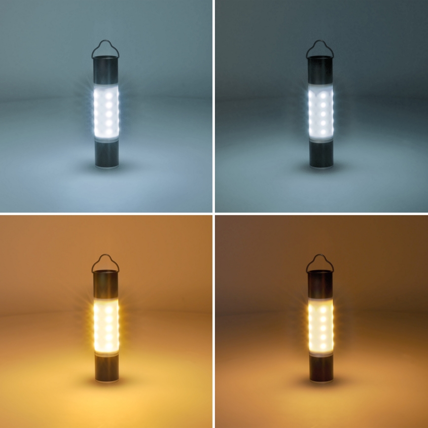 Lanternă LED reîncărcabilă de drumeție cu funcție de acumulator extern LED/1500 mAh 3,7V IP44