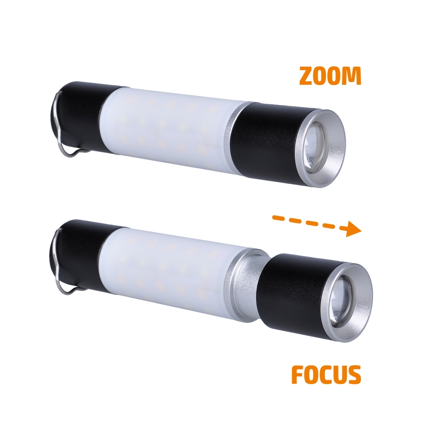 Lanternă LED reîncărcabilă de drumeție cu funcție de acumulator extern LED/1500 mAh 3,7V IP44