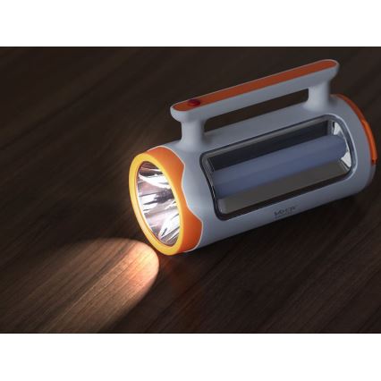 Lanternă LED reîncărcabilă dimabilă 2 în 1 cu funcție de acumulator extern LED/5W/230V 3500 mAh