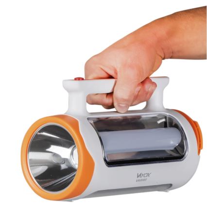 Lanternă LED reîncărcabilă dimabilă 2 în 1 cu funcție de acumulator extern LED/5W/230V 3500 mAh