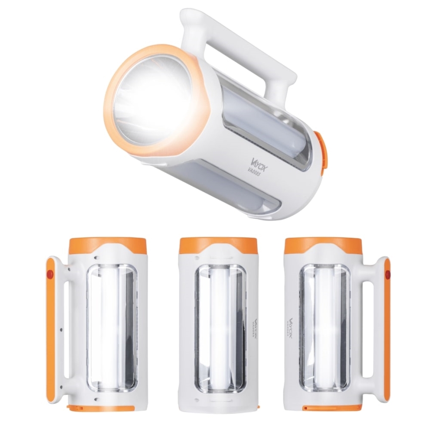 Lanternă LED reîncărcabilă dimabilă 2 în 1 cu funcție de acumulator extern LED/5W/230V 3500 mAh