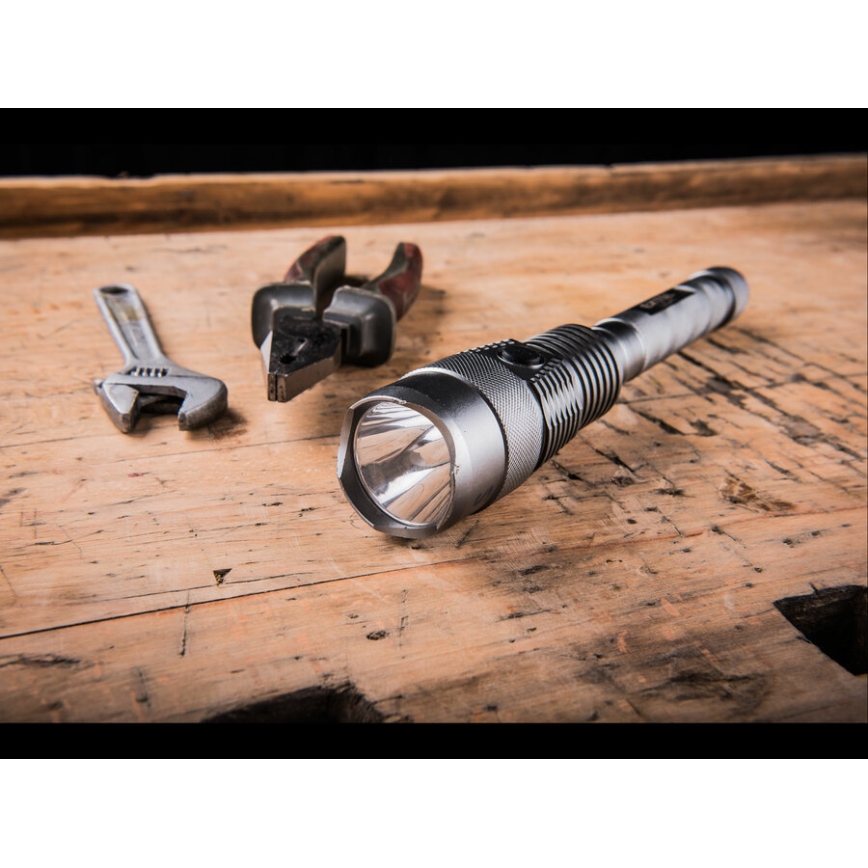 Lanternă LED reîncărcabilă dimabilă cu acumulator extern Extol LED/60W/10000 mAh 8000 lm IPX4 negru